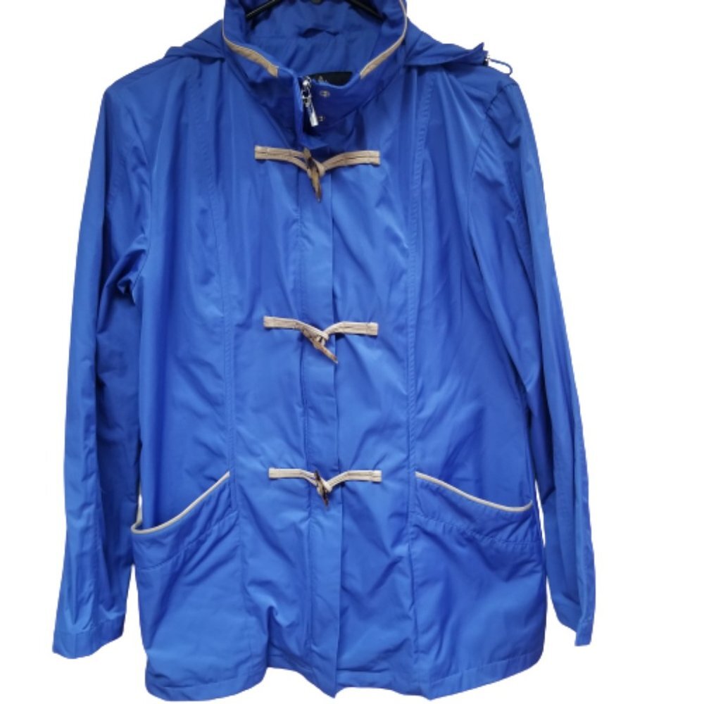 Rainforest Hooded Packable Travel Coat Medium